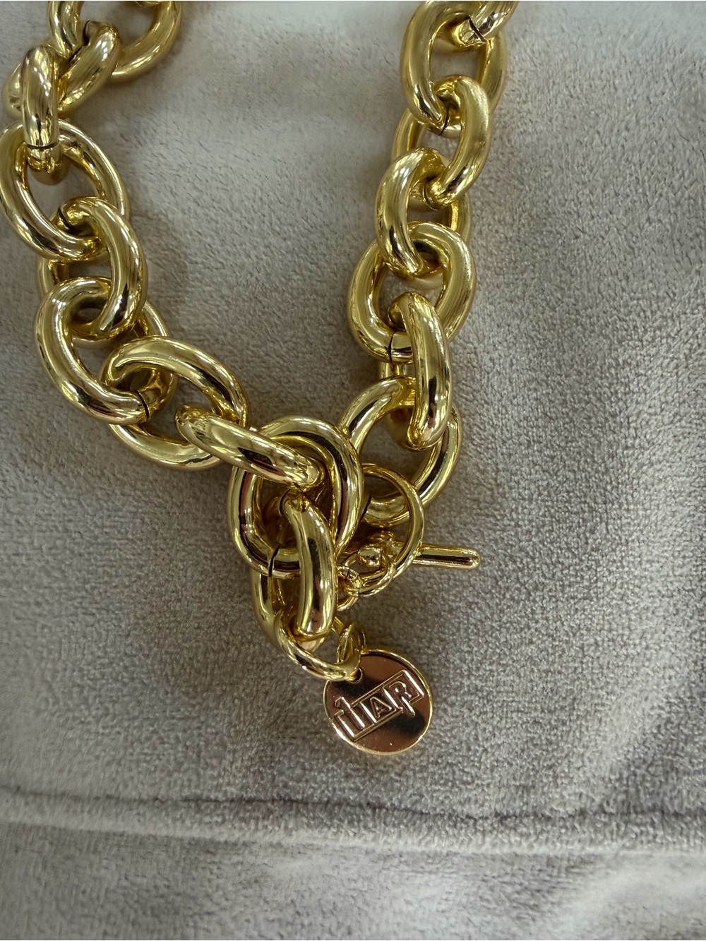 1AR Italy Gold Link Chain Necklace - Women's Fashion Jewelry - Picture 2 of 4